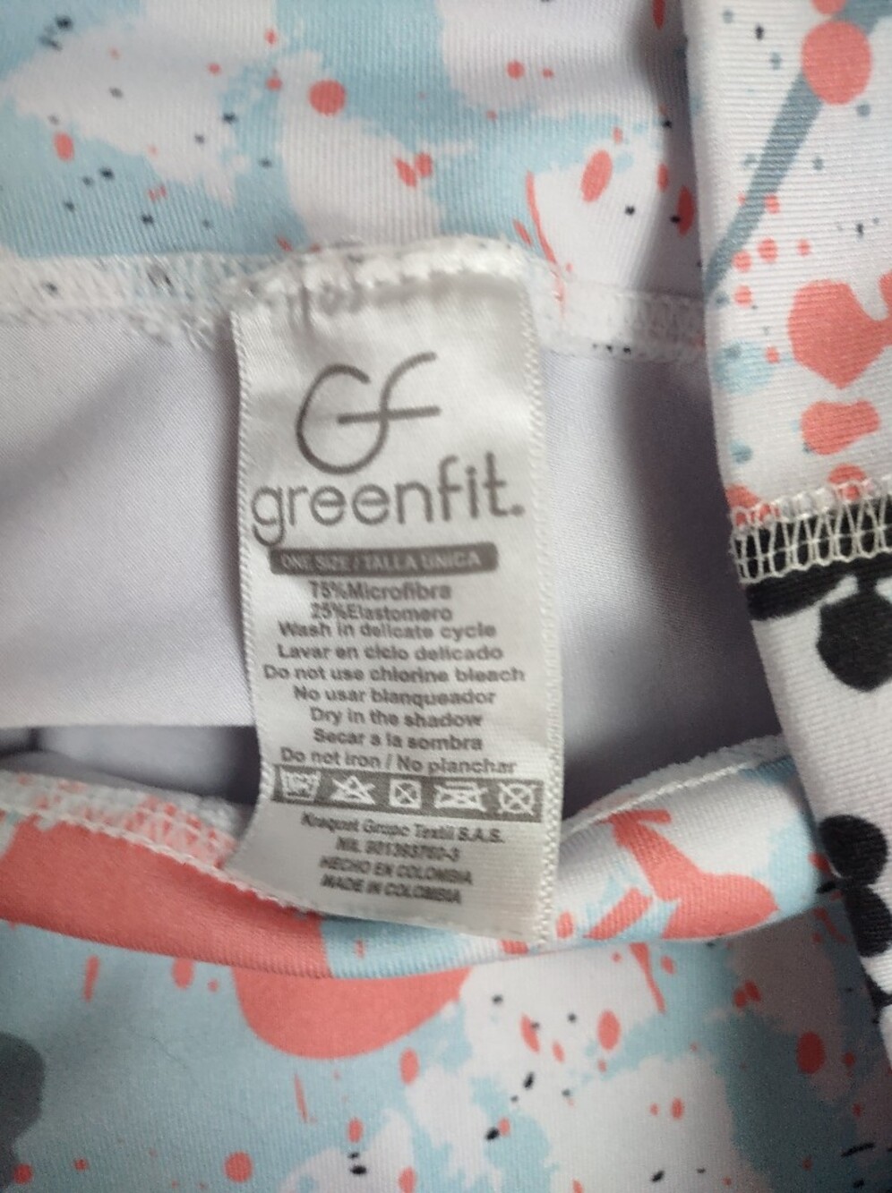 🎨 Greenfit High-Waisted Paint Splatter Leggings – One Size - Picture 4 of 5